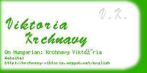 viktoria krchnavy business card